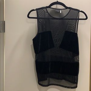 Velvet block shirt NWOT